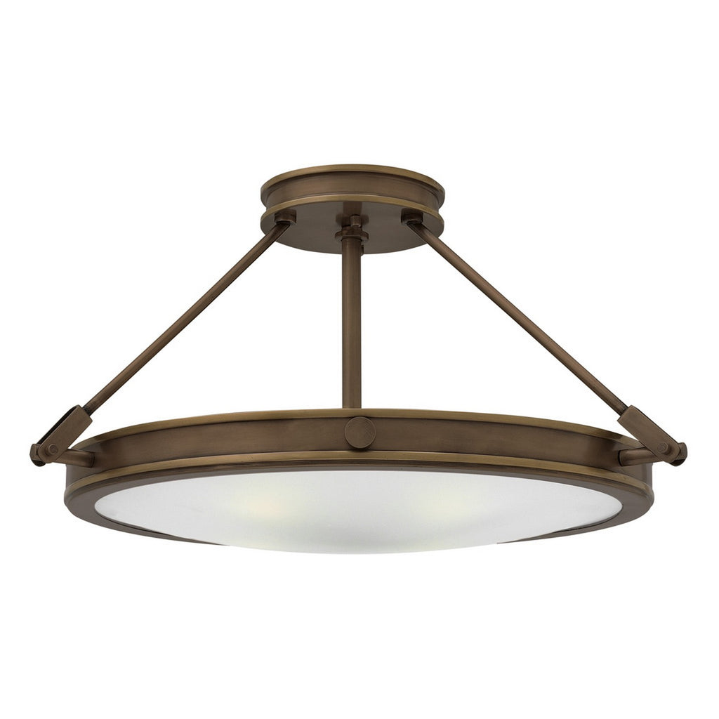 3382AN Collier 4 Light Industrial Semi-Flush Mount Main Image