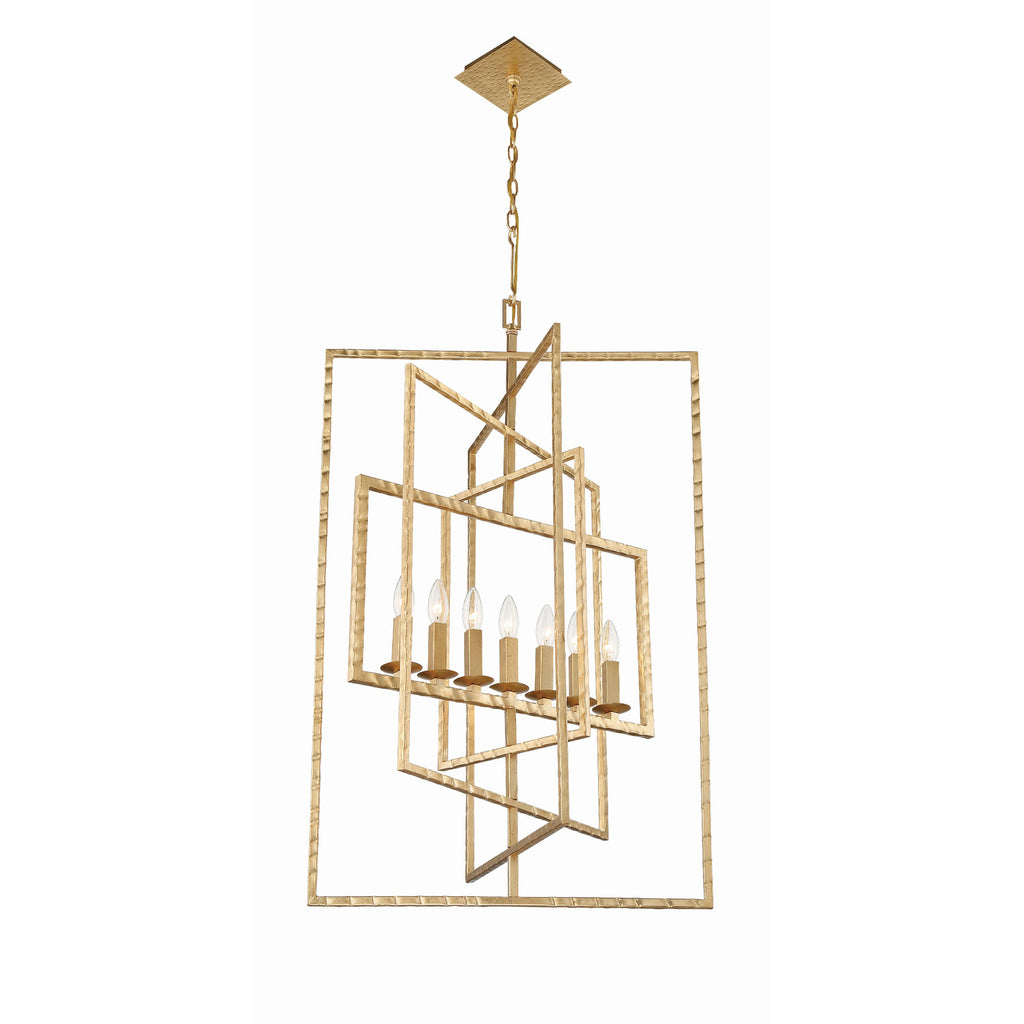 Crystorama Capri 24'' Chandelier in Antique Gold - Additional View