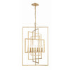 Crystorama Capri 24'' Chandelier in Antique Gold - Additional View