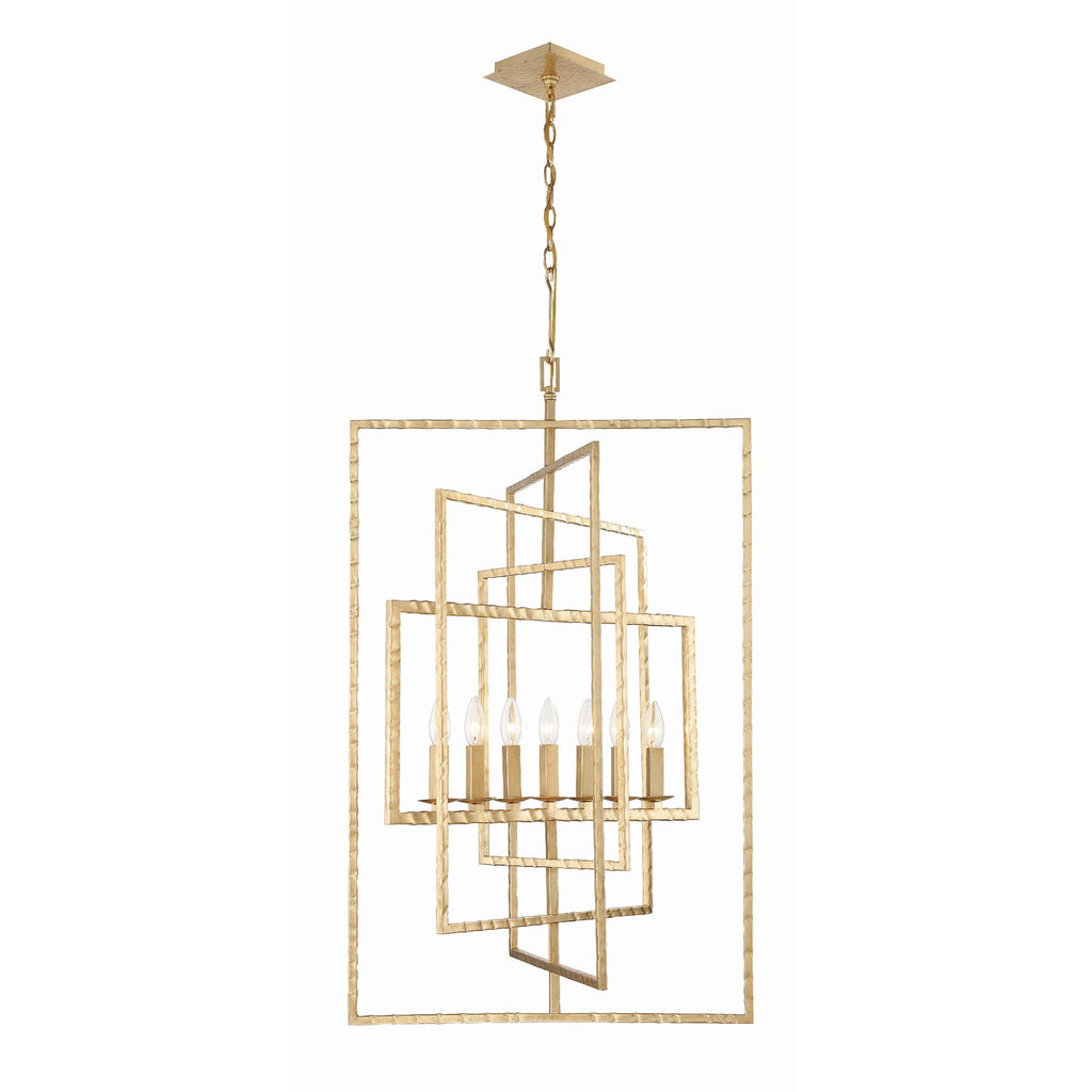 Crystorama Capri 24'' Chandelier in Antique Gold - Additional View