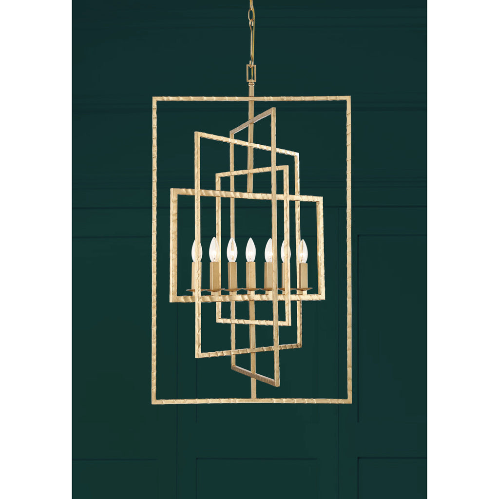 Crystorama Capri 24'' Chandelier in Antique Gold - Lifestyle View