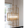 Crystorama Capri 24'' Chandelier in Antique Gold - Lifestyle View