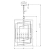 Crystorama Capri 24'' Chandelier - Product Dimensions