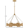 34106BNG Raffi LED Light Chandelier|Dimensions Image