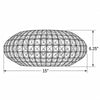 Crystorama Solstice 15" Sconce - Product Dimensions