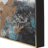 Gold Blue Abstract Canvas Art- Alternate Image