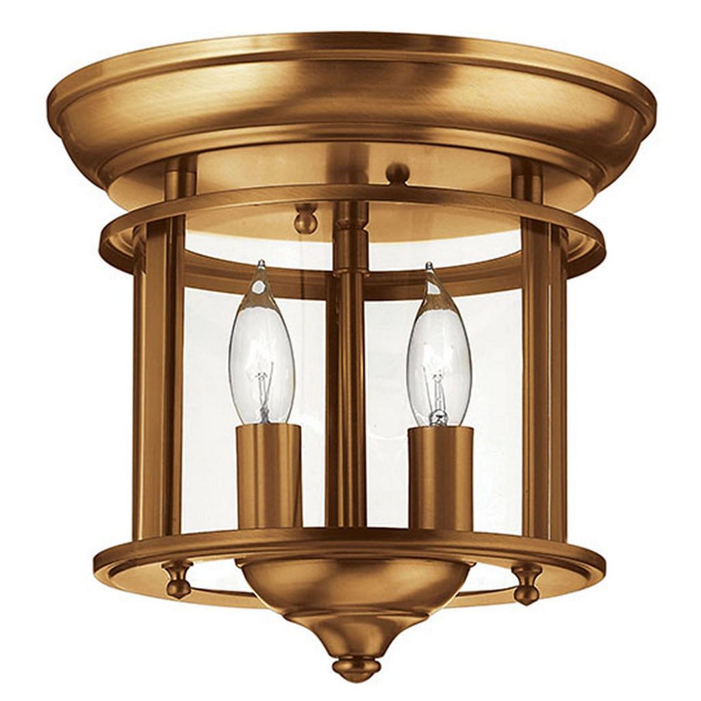 3472HR Gentry 2 Light Traditional Flush Mount Main Image