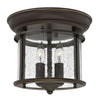 3472HR Gentry 2 Light Traditional Flush Mount Main Image