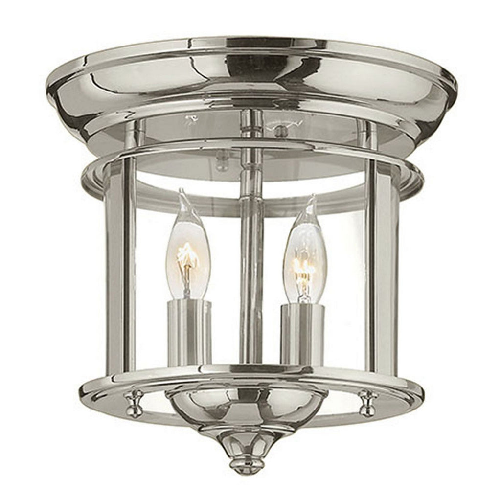 3472HR Gentry 2 Light Traditional Flush Mount Main Image