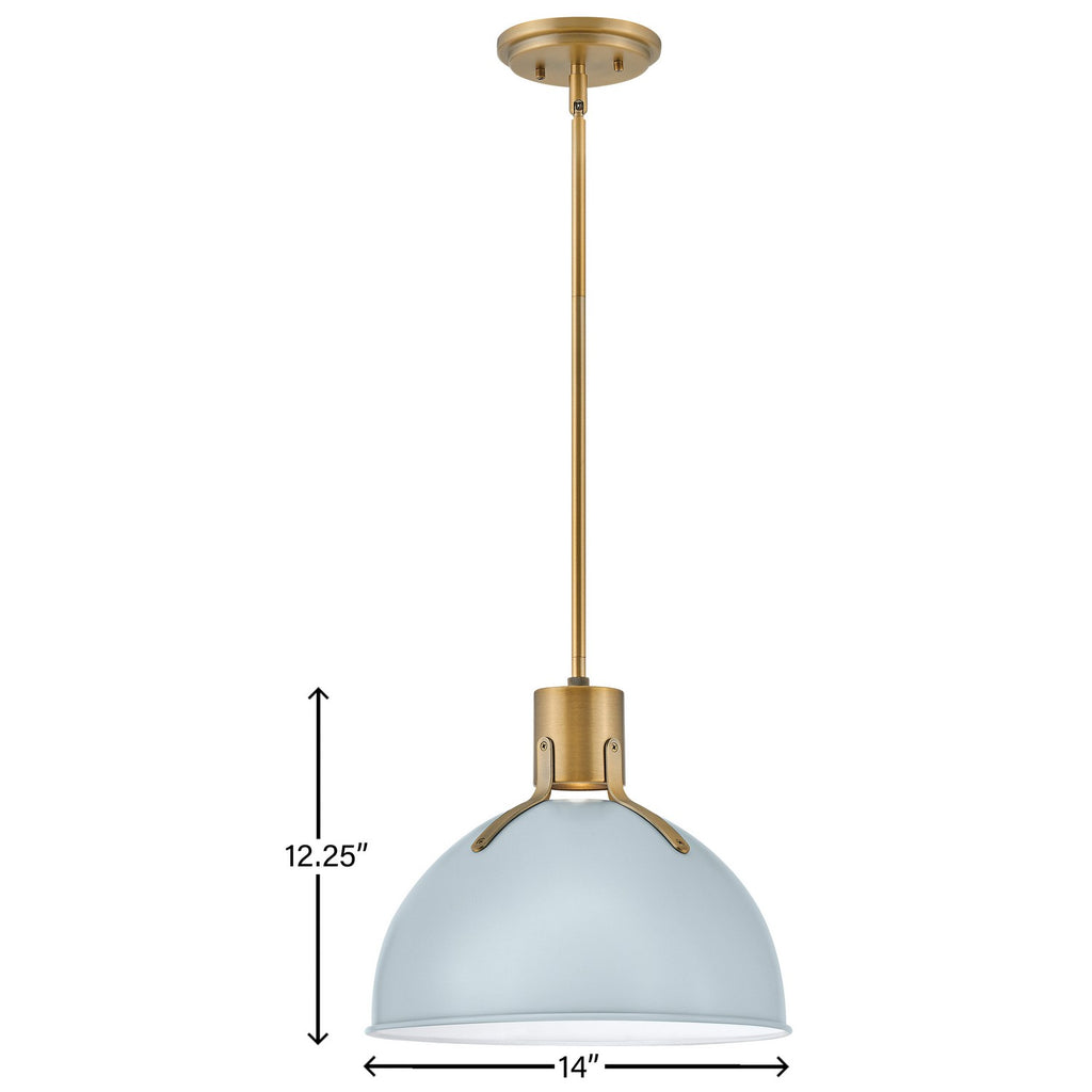 3487PBL Argo 1 Light Pendant|Dimensions Image