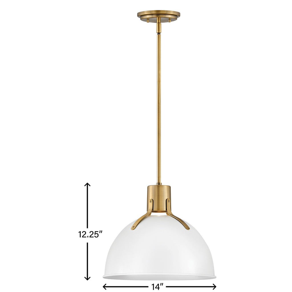 3487PT Argo 1 Light Pendant|Dimensions Image