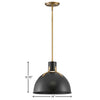 3487SK Argo 1 Light Pendant|Dimensions Image