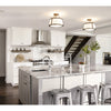 3521BC Charlotte 1 Light Semi-Flush Mount|Lifestyle Image