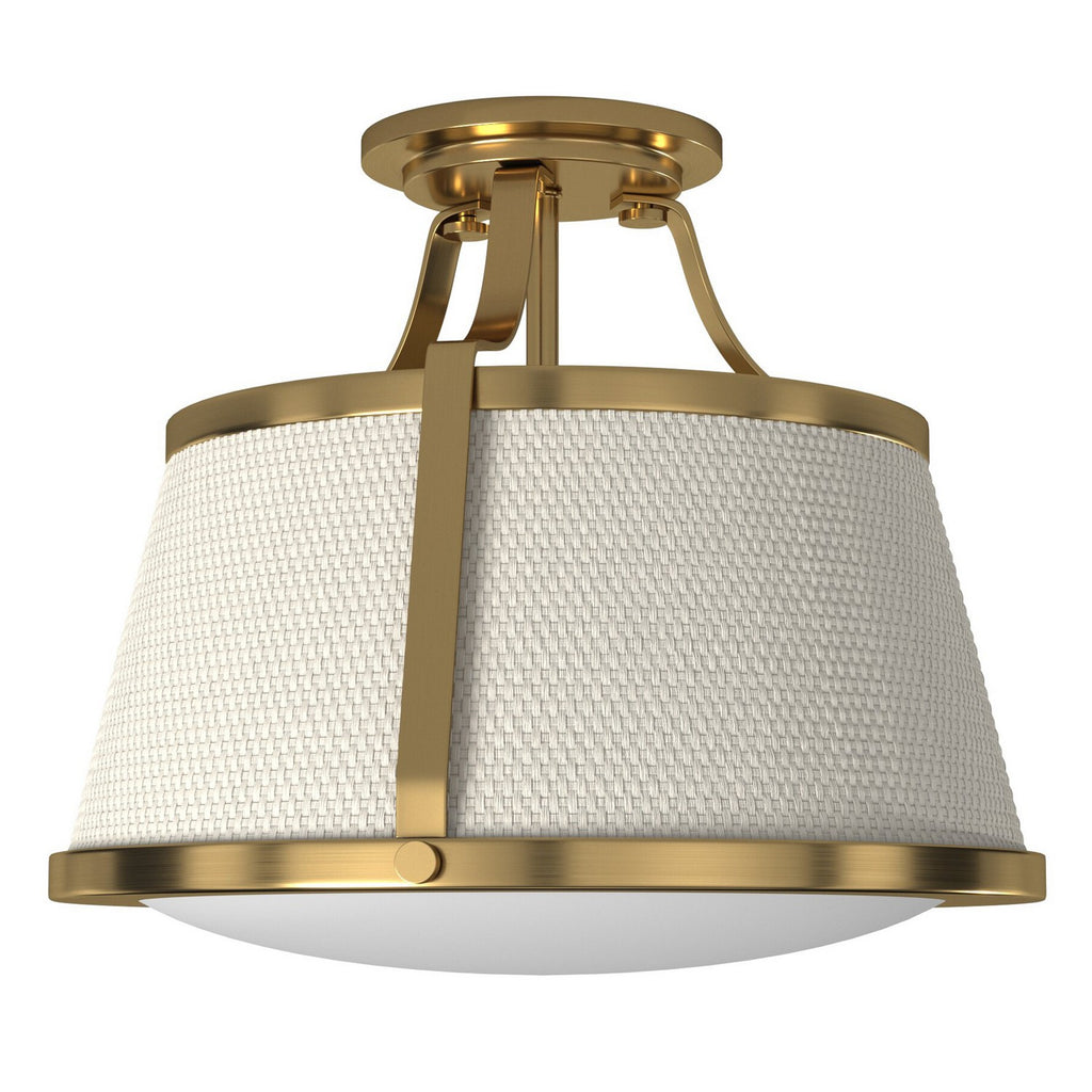 3521AN Charlotte 1 Light Transitional Semi-Flush Mount | Alternate Image