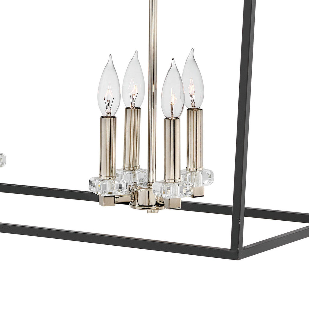 3534BK Stinson 8 Light Industrial Chandelier | Alternate Image