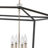 3534BK Stinson 8 Light Industrial Chandelier | Alternate Image