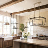 3534BK Stinson 8 Light Industrial Chandelier | Alternate Image