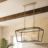 3534BK Stinson 8 Light Industrial Chandelier | Alternate Image