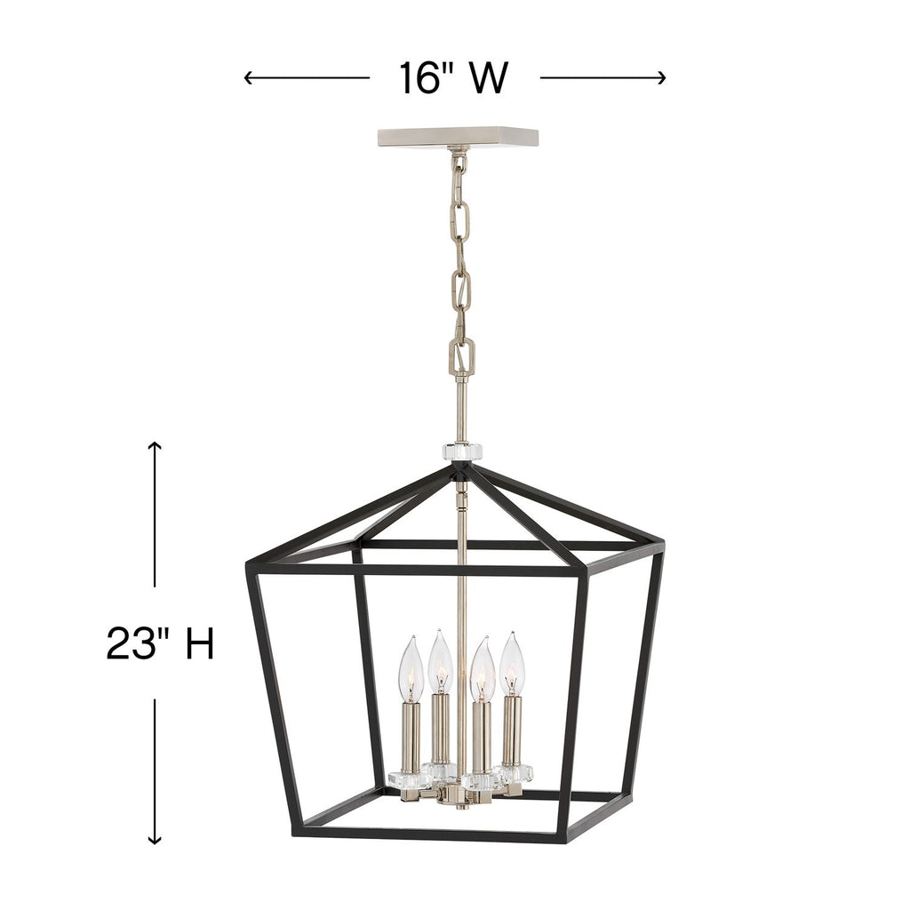 3535BK Stinson 4 Light Industrial Chandelier | Alternate Image