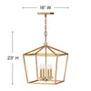 3535BK Stinson 4 Light Industrial Chandelier | Alternate Image