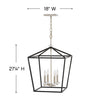 3536BK Stinson 4 Light Industrial Chandelier | Alternate Image