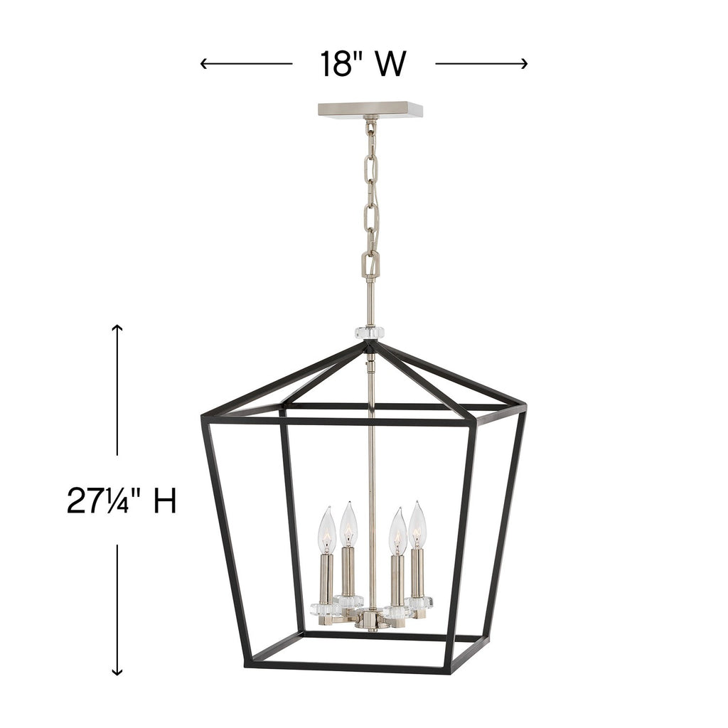 3536BK Stinson 4 Light Industrial Chandelier | Alternate Image