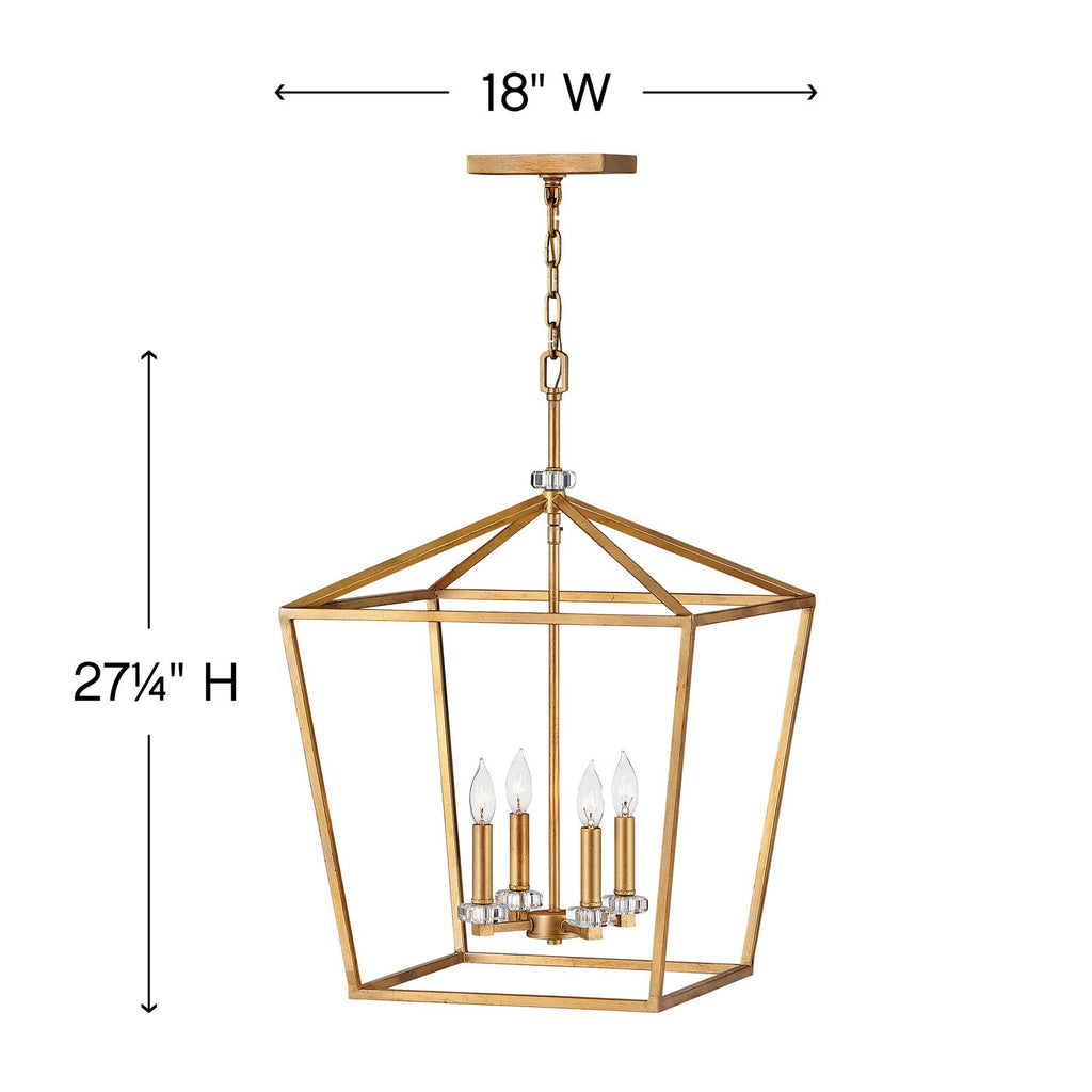 3536BK Stinson 4 Light Industrial Chandelier | Alternate Image