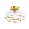358-17-VPB Esme 1 Light Flush Mount | Main Image