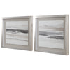 Venice Beach Boho Landscape Art | Silver Champagne Frame- Alternate Image