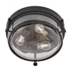 3640BK-CS Harper 3 Light Industrial Flush Mount | Alternate Image