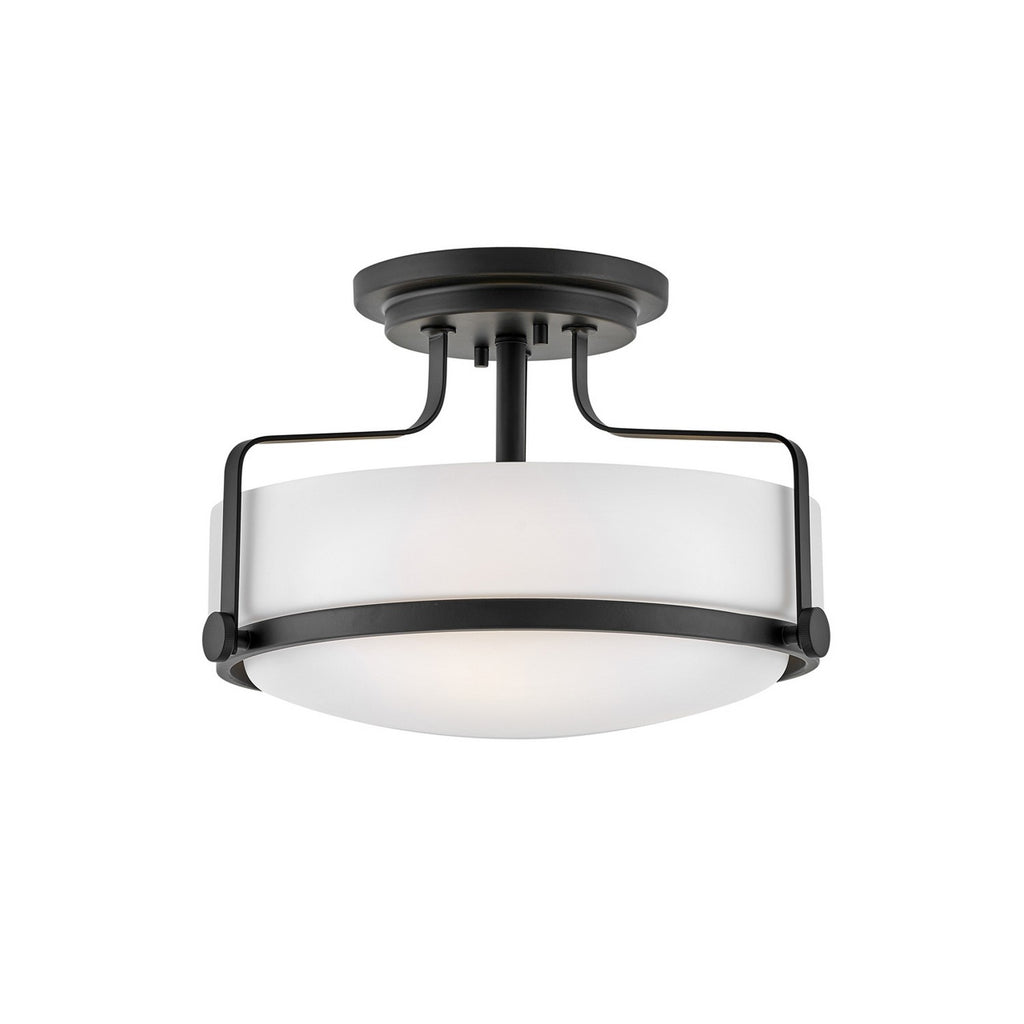 3641BK Harper 3 Light Semi-Flush Mount|Main Image