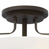 3641BK-CS Harper 3 Light Transitional Semi-Flush Mount | Alternate Image