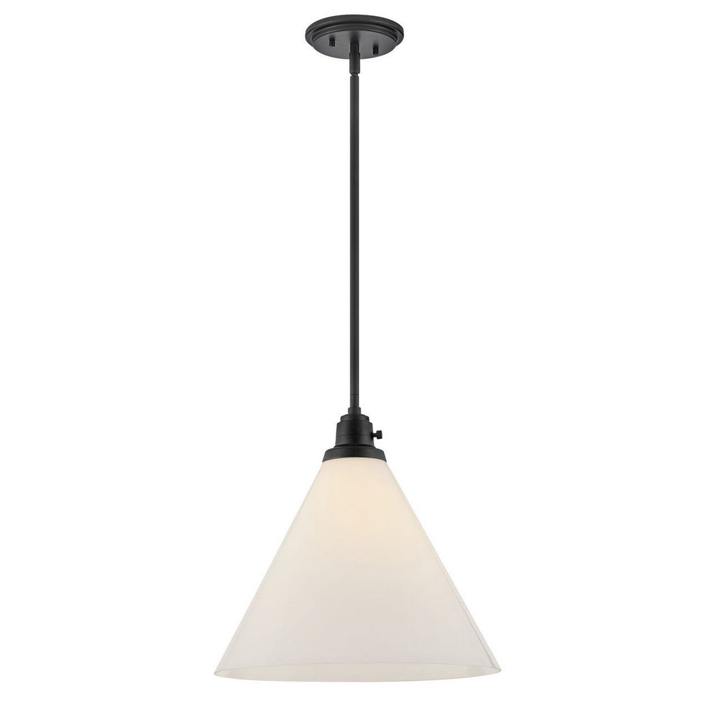 3694BK Arti 1 Light Industrial Pendant Main Image