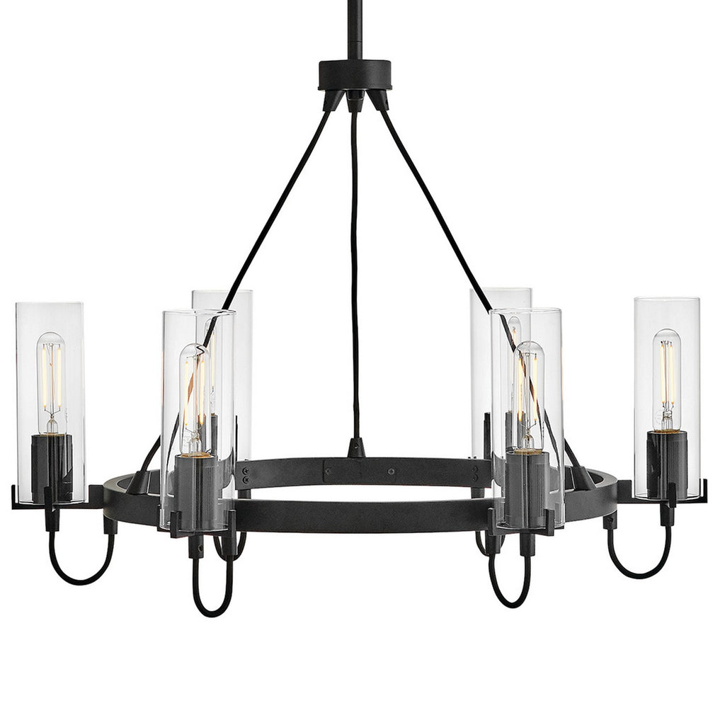 37855BK Ryden 6 Light Chandelier|Alternate Image