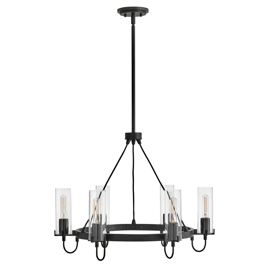 37855BK Ryden 6 Light Chandelier|Alternate Image