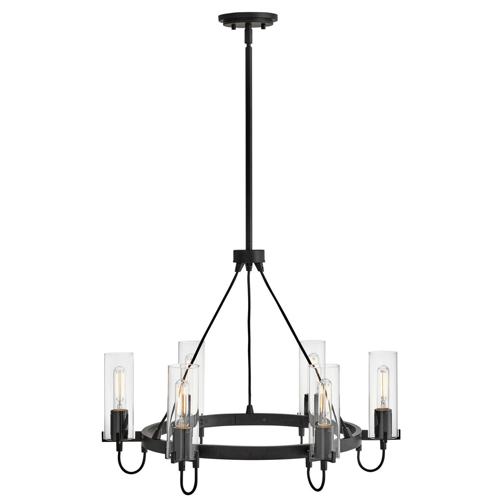 37855BK Ryden 6 Light Chandelier|Alternate Image