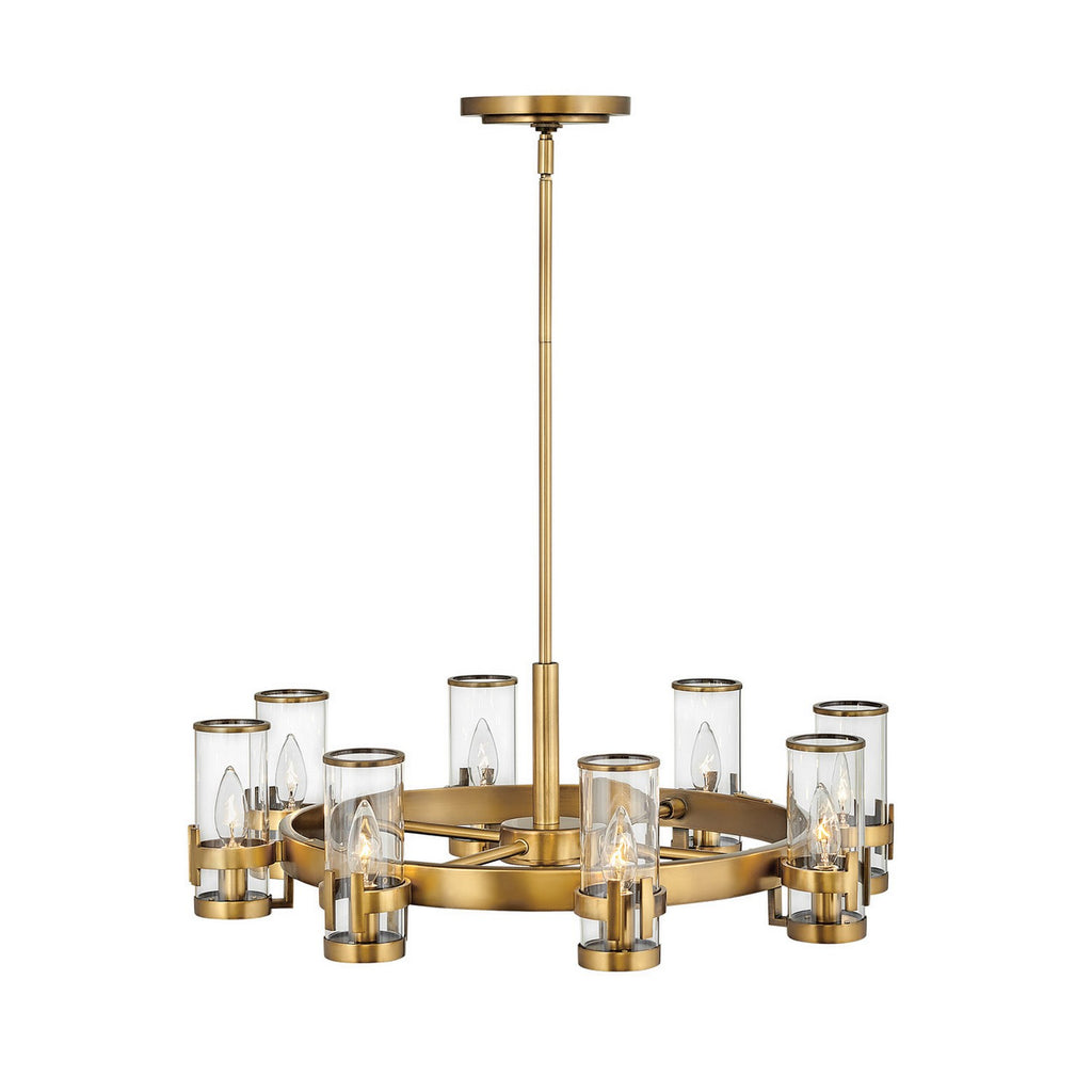 38106BX Reeve 8 Light Industrial Mini Chandelier Main Image