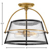 38111HB Tournon 2 Light Semi-Flush Mount|Dimensions Image