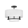 38893BK Graham 3 Light Transitional Semi-Flush Mount Main Image