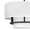 38893BK Graham 3 Light Transitional Semi-Flush Mount | Alternate Image