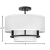 38893BK Graham 3 Light Transitional Semi-Flush Mount | Alternate Image