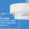 38893BK Graham 3 Light Transitional Semi-Flush Mount | Alternate Image