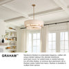 38893BK Graham 3 Light Transitional Semi-Flush Mount | Alternate Image