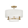 38893BK Graham 3 Light Transitional Semi-Flush Mount Main Image