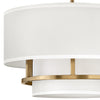 38893BK Graham 3 Light Transitional Semi-Flush Mount | Alternate Image