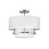 38893BK Graham 3 Light Transitional Semi-Flush Mount Main Image