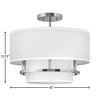 38893BK Graham 3 Light Transitional Semi-Flush Mount | Alternate Image