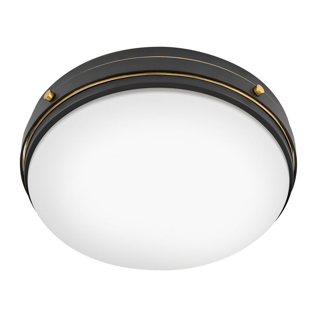 39053BK Oliver 3 Light Industrial Flush Mount | Alternate Image