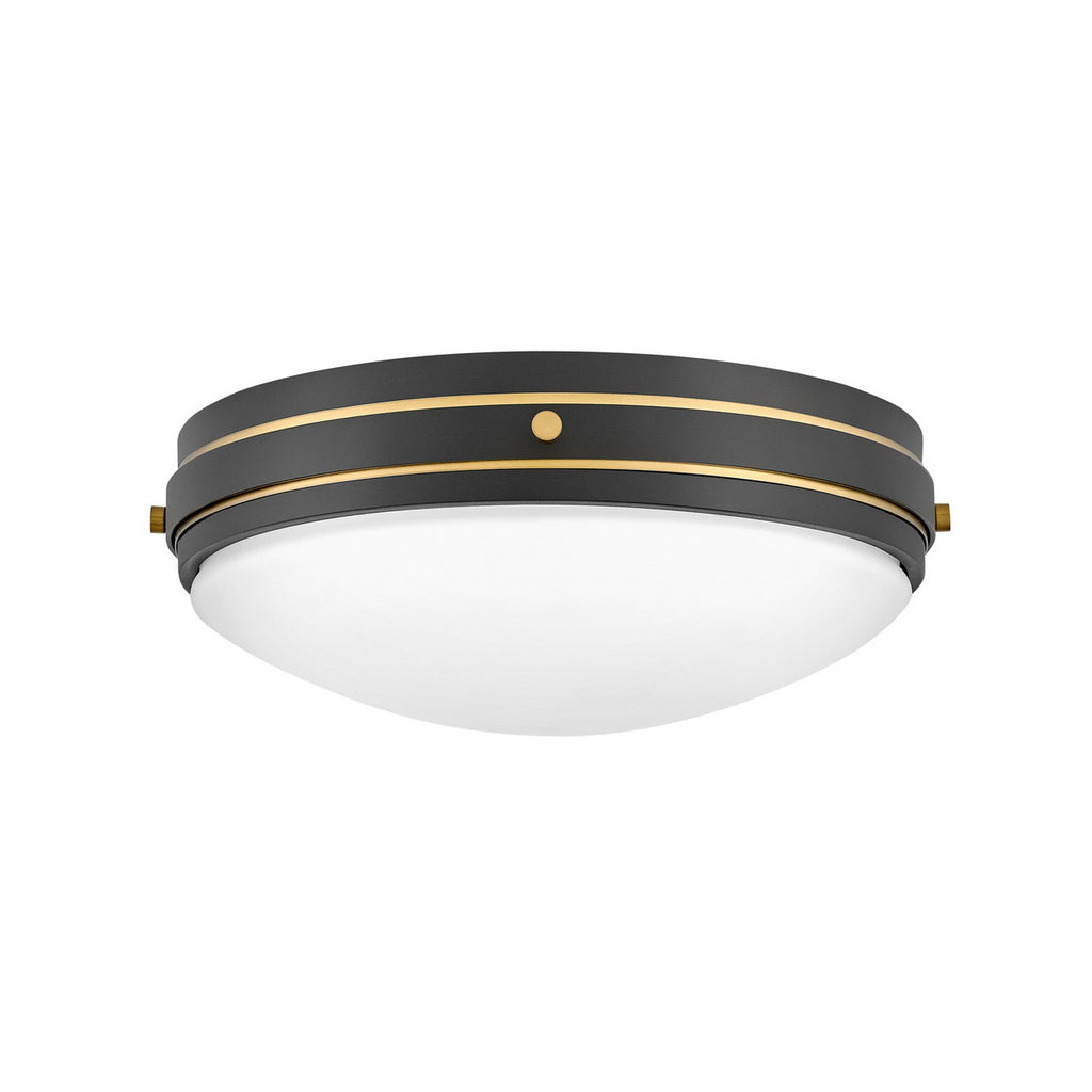 39053BK Oliver 3 Light Industrial Flush Mount | Main Image