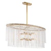 Crystorama Bleecker 36'' Oval Chandelier in Antique Gold - Additional View